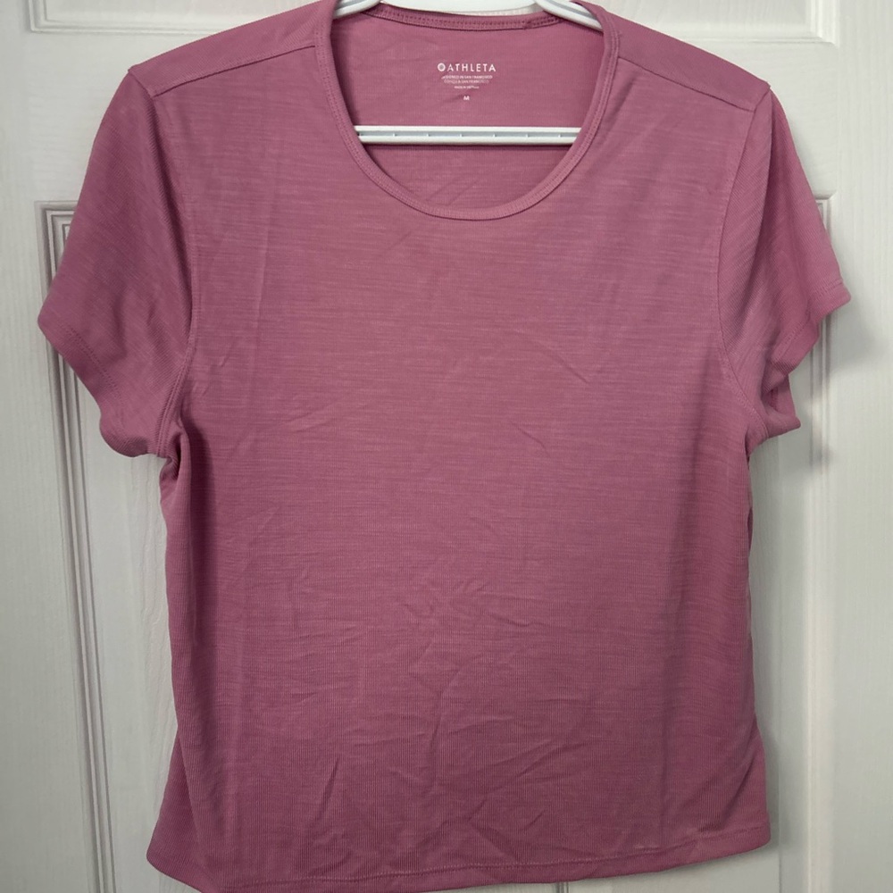 Athleta Mauve Pink Short Sleeve Crew T‑Shirt